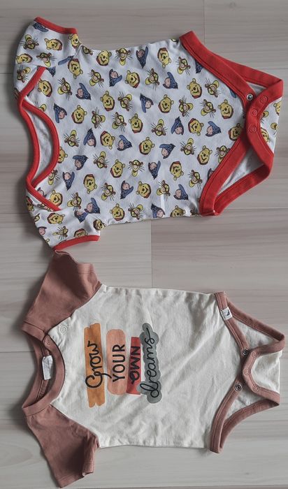 Zestaw 12szt: Body, Rampers r.62-68