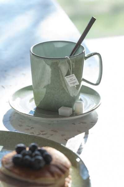 Kubek porcelanowy MINT miętowy 300ml. J-Line