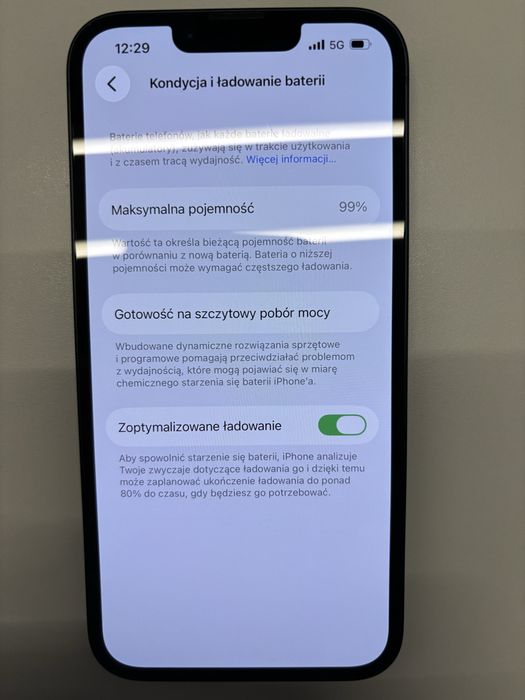 iPhone 13 128GB Midnight | Bateria 99% | Jak Nowy / Nówka | Pudełko + Etui