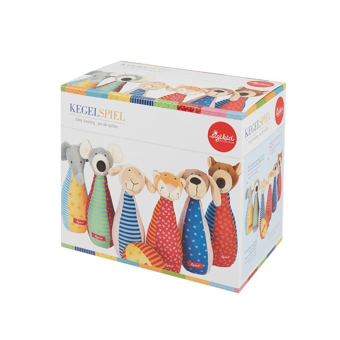Zestaw miękkie kręgle dla dzieci zabawka rozwojowa patchwork gra si