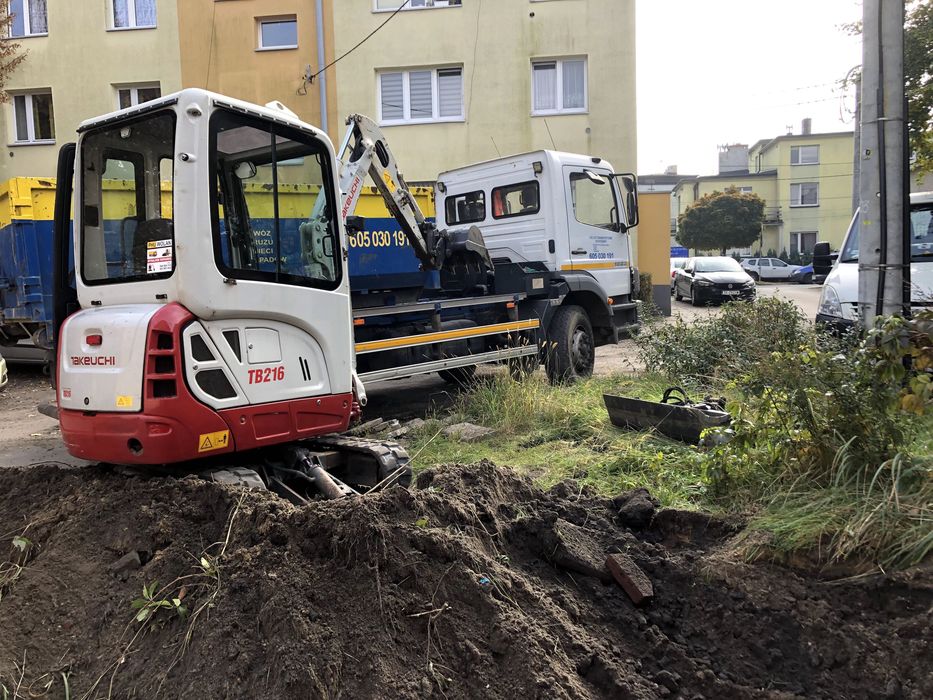Usługa mini koparką wynajem z operatorem solidnie