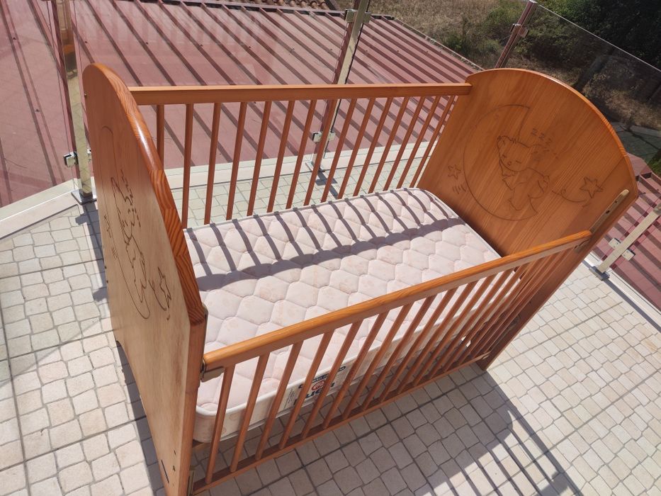 Berço de bebe com colchao