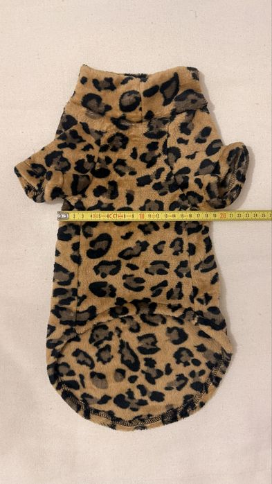 Sweterek dla kota/psa panterka ciepły pluszowy