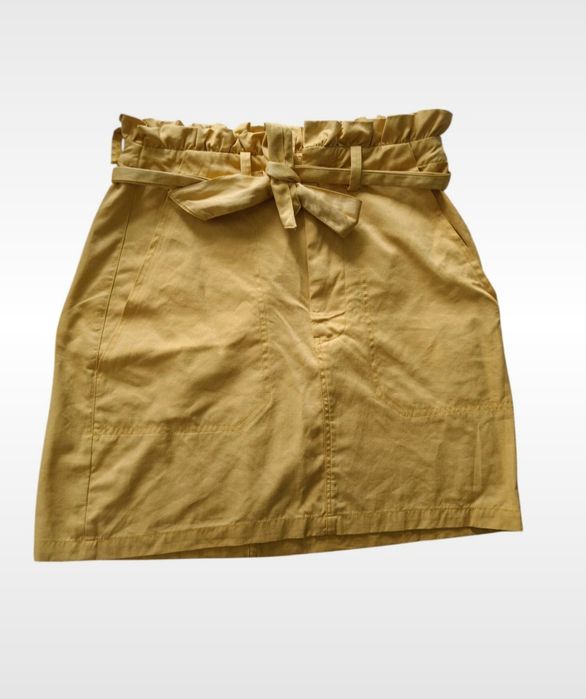 Musztardowa spódniczka damska