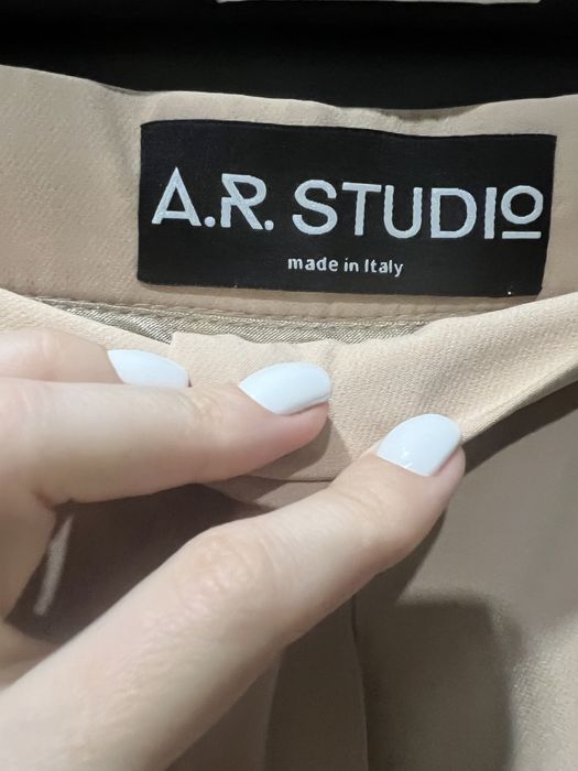 Брюки бежевые из костюмной ткани размер 34 XS