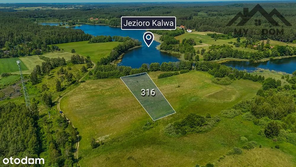 Działka z linią brzegową, Miłuki gmina Pasym