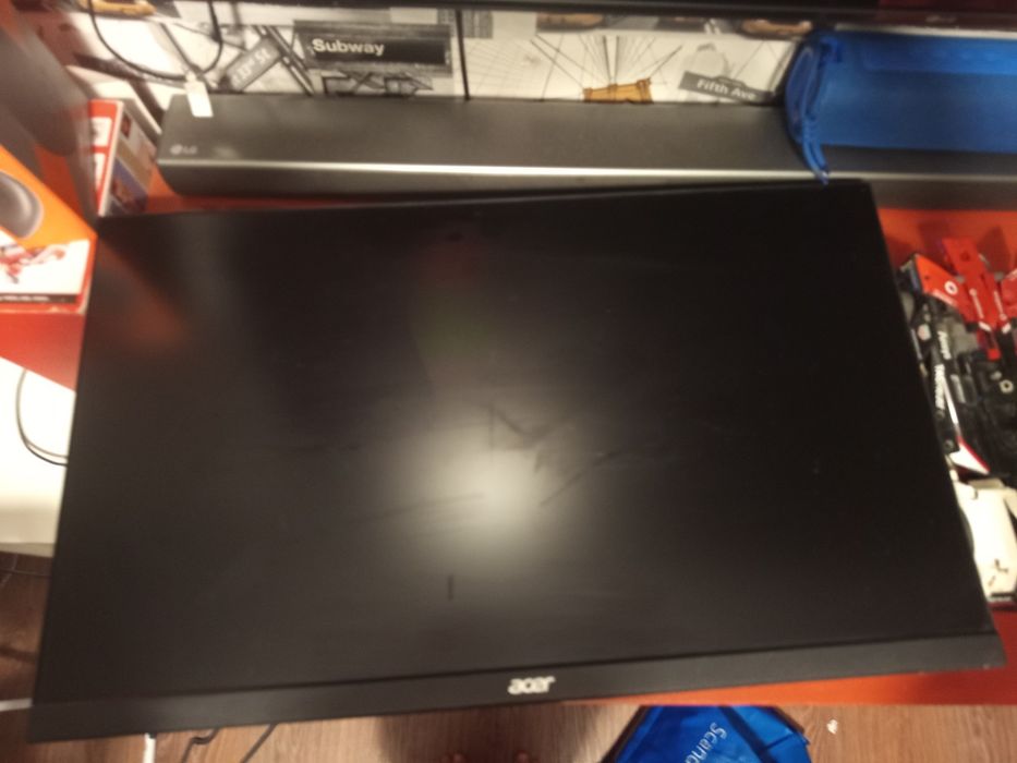 OPIS!! monitor acer 100hz  pęknięta matryca OPIS!!
