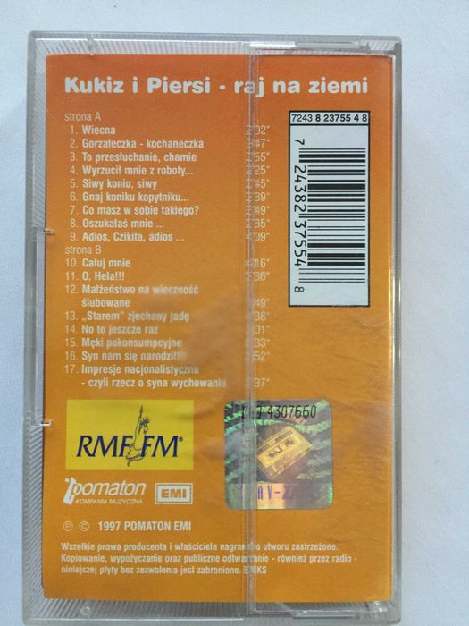 Kukiz i Piersi-Raj na ziemi-kaseta MC