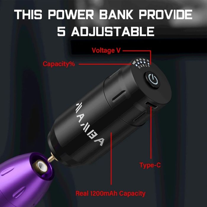 ціна топ Бездротовий набір тату акб 10 катриджів мамба mamba