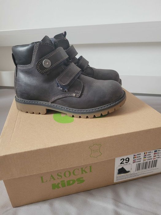 Kozaki skórzane dla chlopca 29