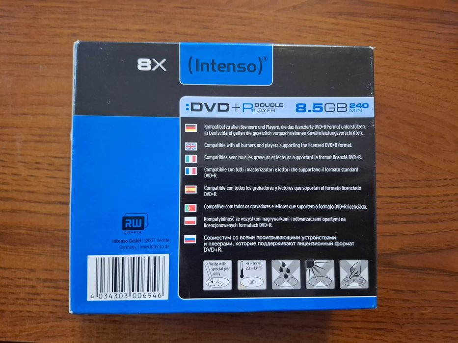 DVD+R Double Layer Intenso 8x - zafoliowane