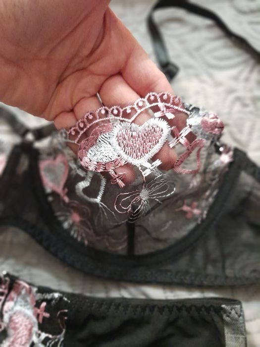 Zmysłowy komplet bielizny pas XL