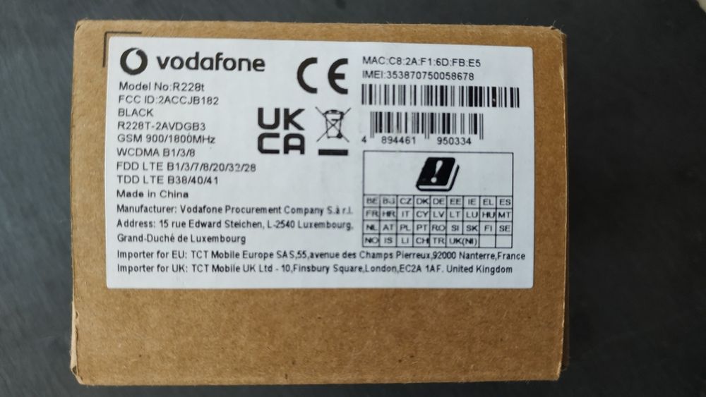 Цена до 21.09 Alcatel R228T 4G+ LTE CAT6 роутер 4G+ Работа на 2х частотах.