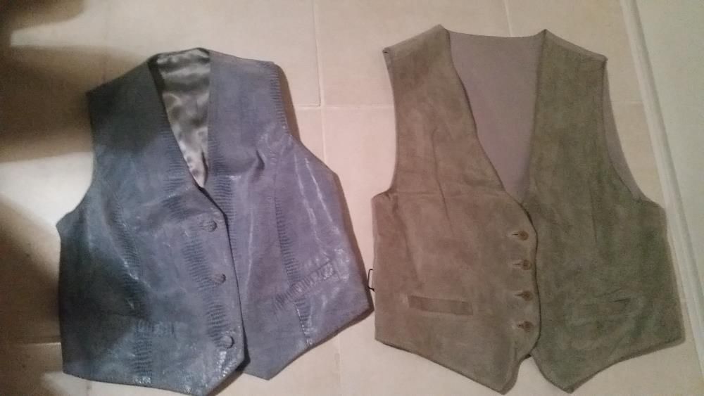 Coletes em pele Novos!