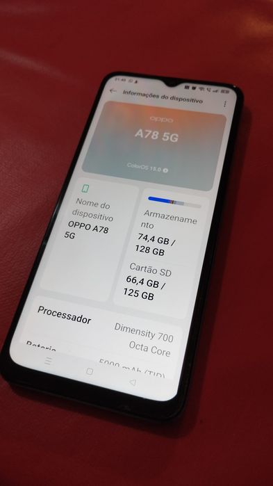 Smartphone OPPO A 78 5G