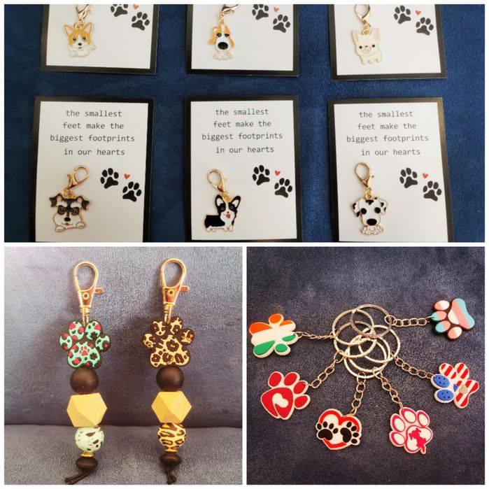 Porta chaves animais pata cão