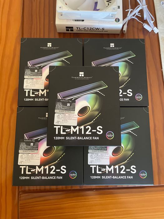 5 Ventoinhas TL-M12-S 120mm SILENT-BALANCE FAN