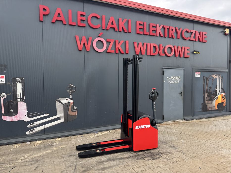 Paleciak elektryczny Manitou 340 cm 1000 kg wózek Loc sztaplarka