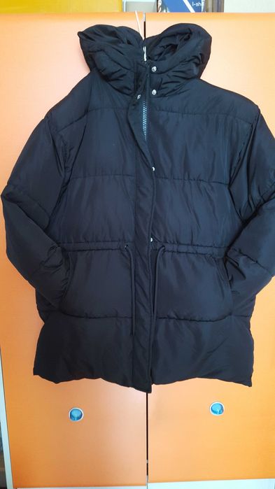 czarna  kurka puchowa z kapuzą super lekka H&M rozmiar M