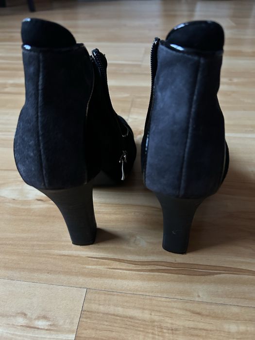 Botki zamszowe Palazzo nieocieplane