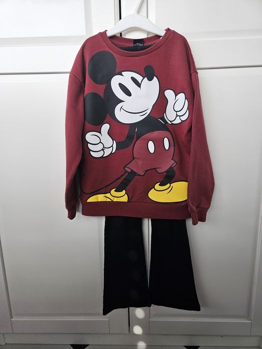 Komplet bluza z Myszką Miki i dzwony 140r.