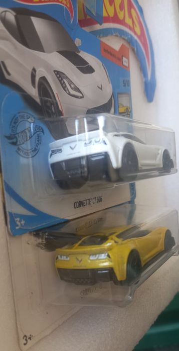 Conjunto 2 corvette c7 z06 hot wheels