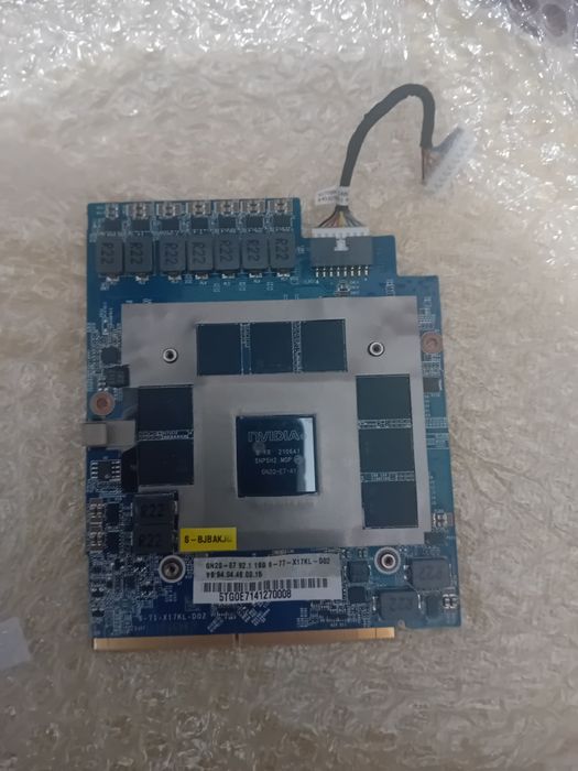 Gráfica rtx 3080 16gb Mxm 3.1
