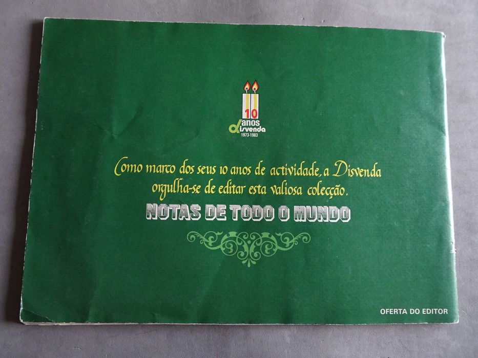 Caderneta de cromos Notas de Todo o Mundo - Europa (tem 42 cromos)