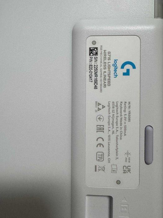 Клавіатура бездротова Logitech G715 Aurora Lightspeed/Bluetooth