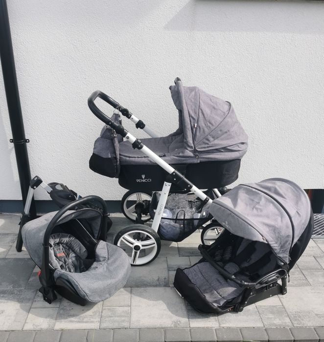 Wielofunkcyjny wózek dziecięcy 4w1 Venicci z bazą isofix