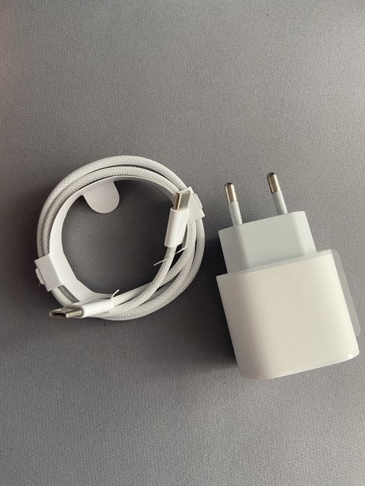 Ładowarka Apple do iphone kostka i kabel usbc nowa zestaw