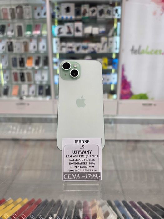 Iphone 15 128GB Bat 82% Telakces Felicity *Raty 0%