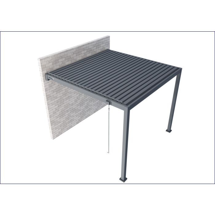 Gerda Pergola SOLEO 3x4m Antracyt 3m Przyścienna Aluminiowa Tarasowa