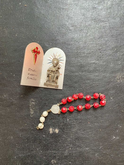 objectos religiosos mini terco e imagem