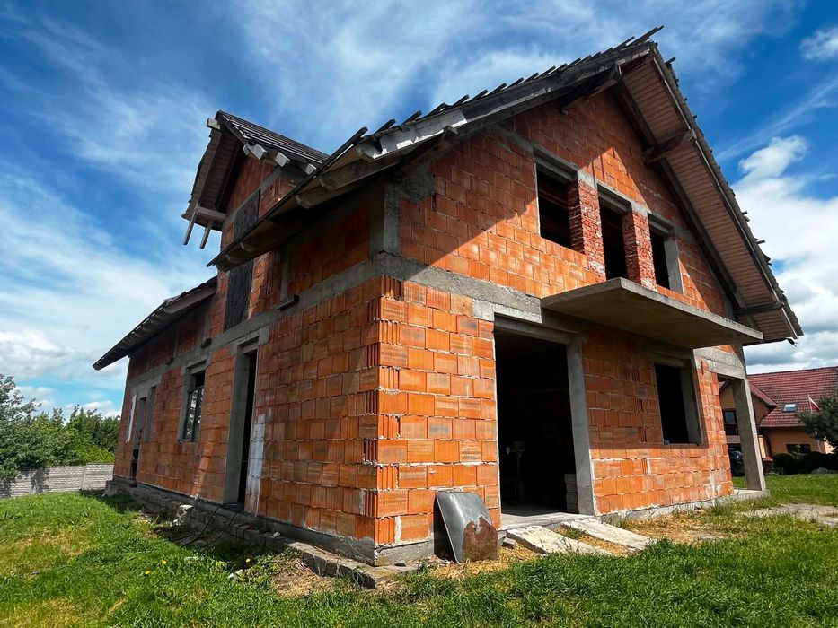 Dom w budowie 160 m² z widokiem na Ślężę | Działka 1358 m² | Pełne media | Sobótka - Widok 4