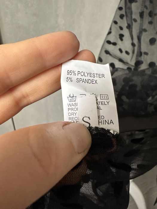 Платье база сетка прозрачное S