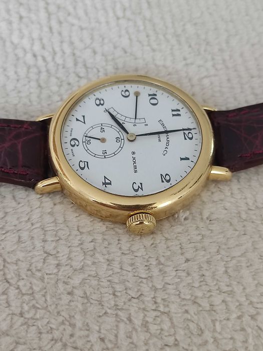 Eberhard & Co. 8 jours złoto 750 gold 18K złoty zegarek