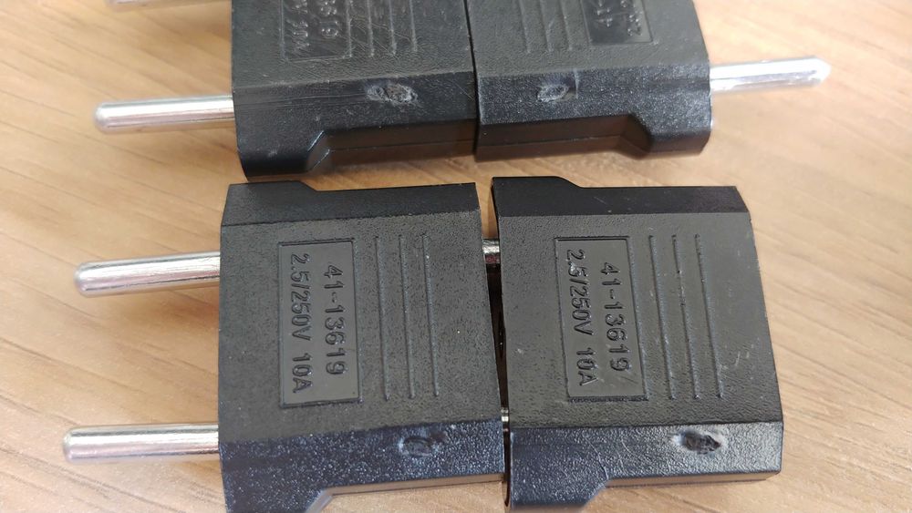 Novo Adaptador de tomada EUA para EU / Portugal