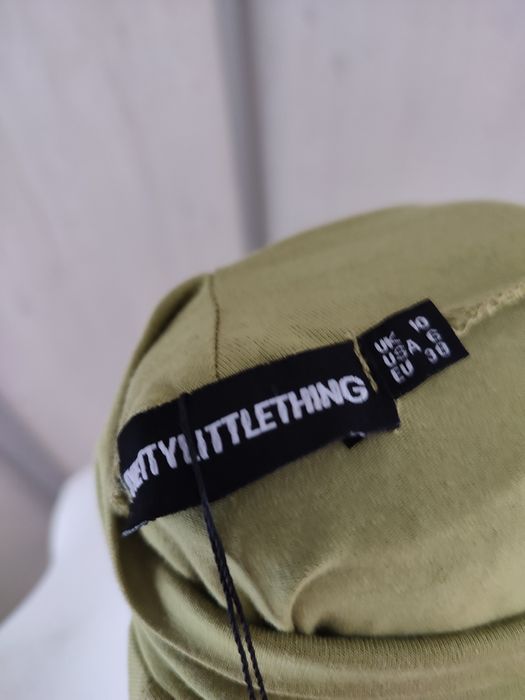 Nowy top crop damska, nowy , khaki rozS firmy PrettylittleThing