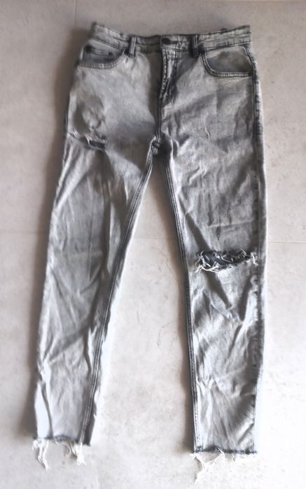 Jeansy house dziury przetarcia 29/32