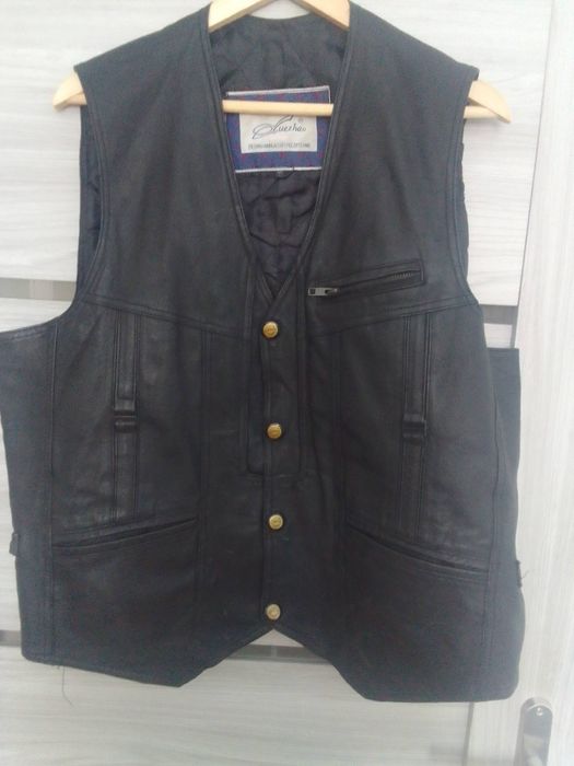 Kamizelka skórzana xl