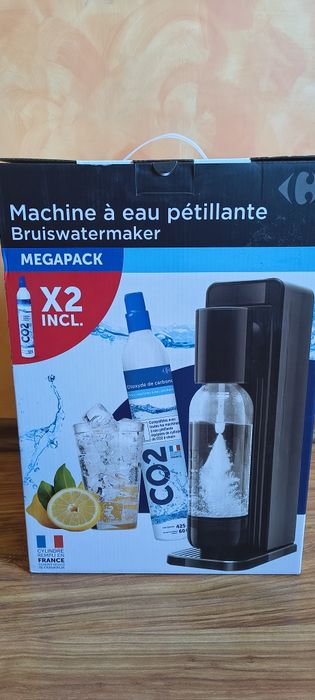 SodaStream Saturator do wody Carrefour  2 Cylindry CO2 + Butelka  fabrycznie nowy