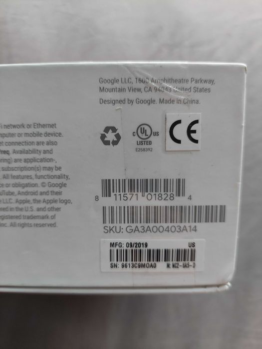 Google chromecast ultra 4K idealny stan