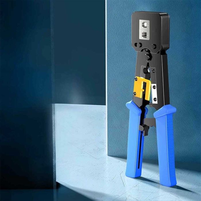 Zaciskarka przelotowa do wtyków RJ45, RJ12 i RJ11