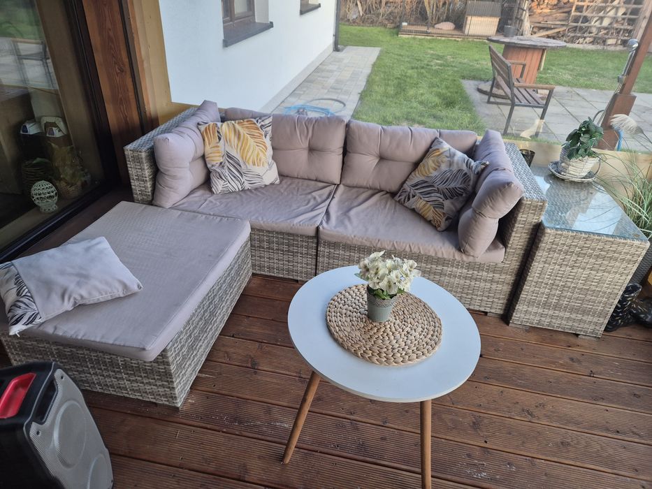 Meble ogrodowe zestaw narożnik