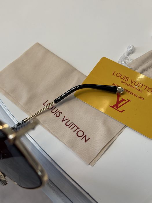 Солнцезащитные лого очки louis vuitton полный комплект