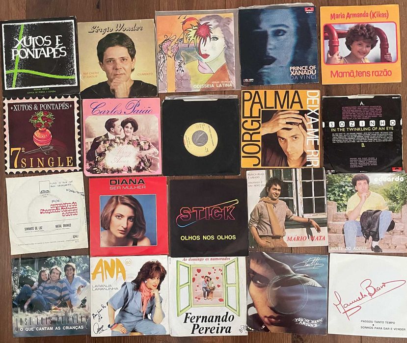 Vinil, Singles 7" música portuguesa