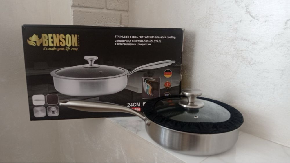 Сковорода з нержавіючої сталі Benson