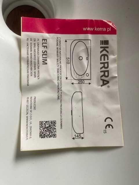Umywalka ścienna KERRA 510x250