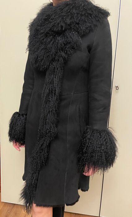 Дублёнка женская из натурального меха, размер М